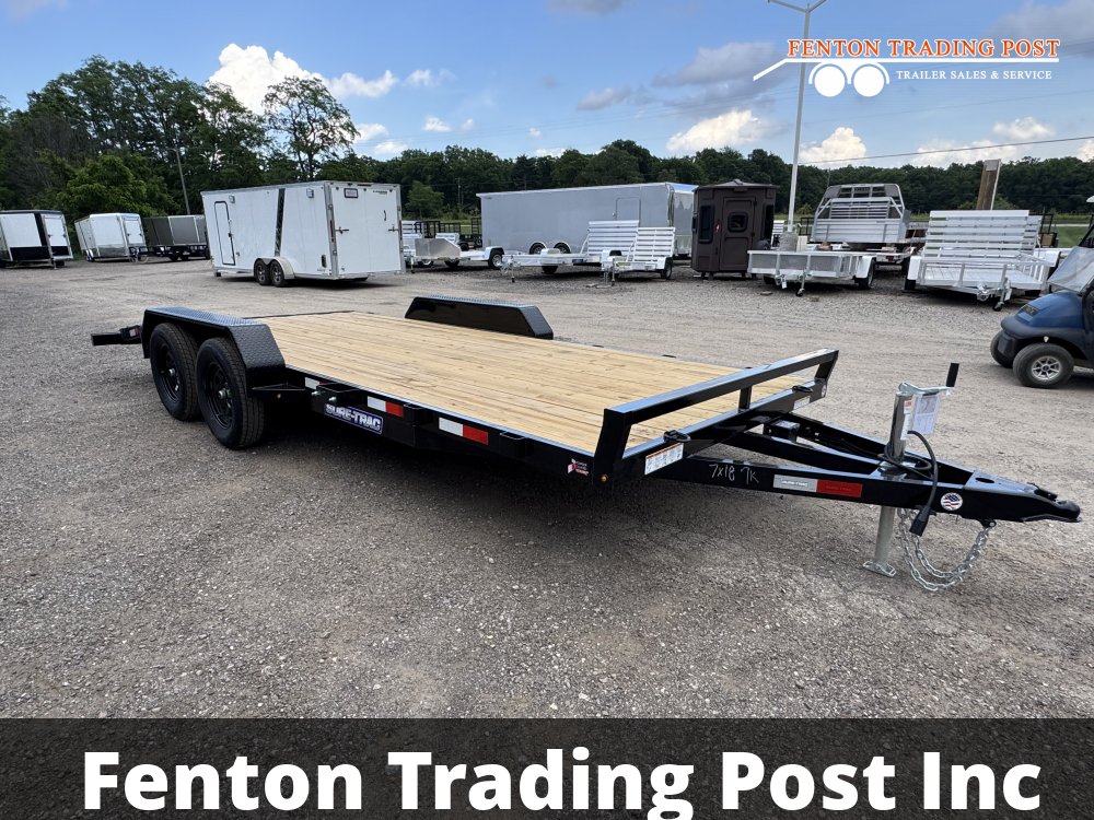 Sure-Trac 7x18 7K C-Channel Car Hauler - ST8218CHW-B-070 Flatbed Car Hauler