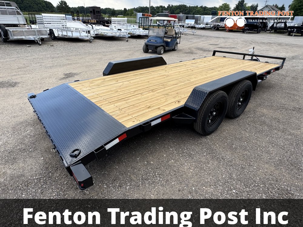 Sure-Trac 7x18 7K C-Channel Car Hauler - ST8218CHW-B-070 Flatbed Car Hauler