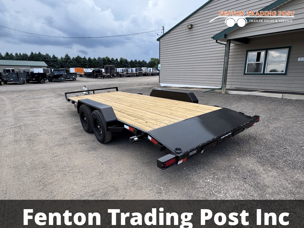 Sure-Trac 7x18 7K C-Channel Car Hauler - ST8218CHW-B-070 Flatbed Car Hauler