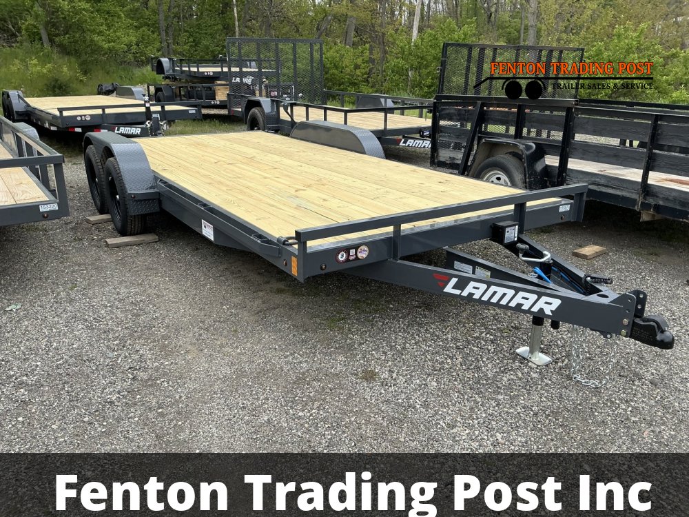 Lamar CE831823 - 7x18 7K Flatbed Car Hauler