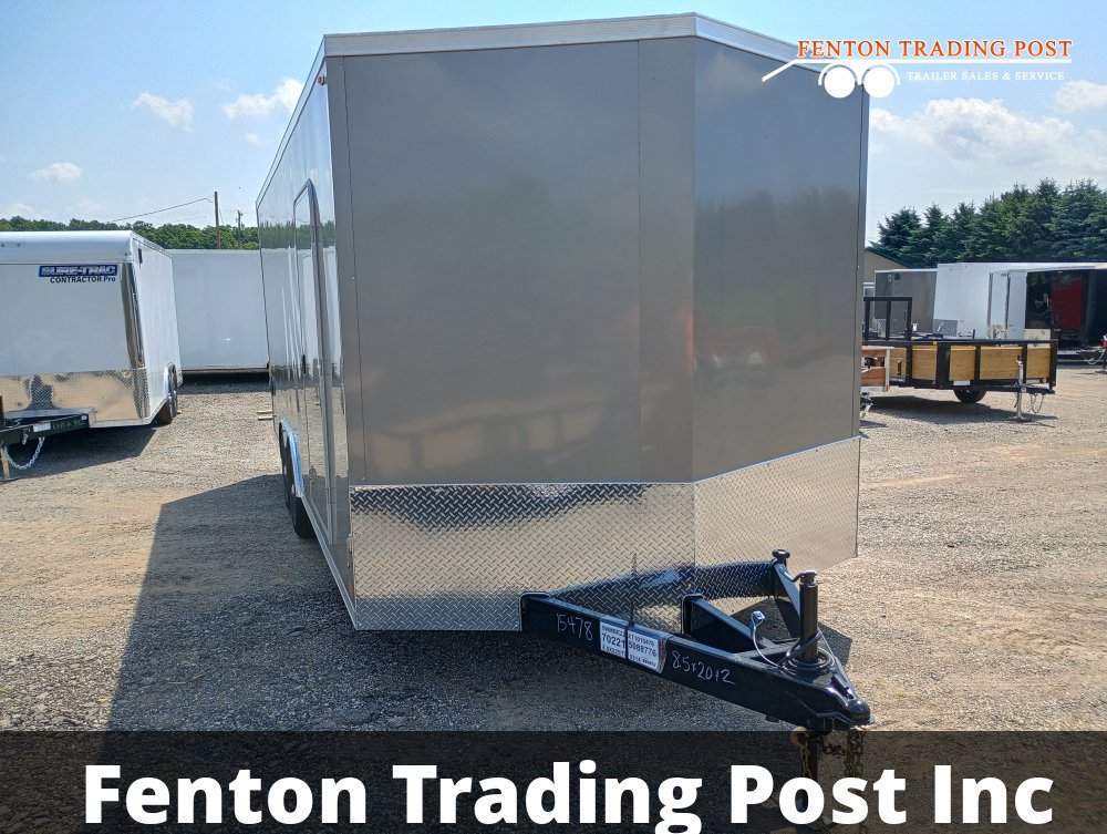 Legend 8.5x22 10K Cyclone (8.5x20' Box + 2' V-Nose) - 8.5X22STVTA52 Enclosed Car Hauler