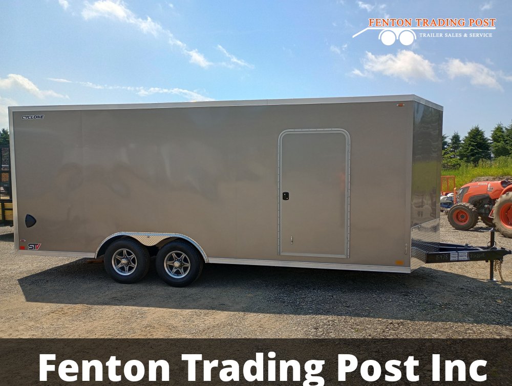 Legend 8.5x22 10K Cyclone (8.5x20' Box + 2' V-Nose) - 8.5X22STVTA52 Enclosed Car Hauler
