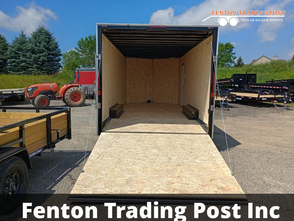 Legend 8.5x22 10K Cyclone (8.5x20' Box + 2' V-Nose) - 8.5X22STVTA52 Enclosed Car Hauler