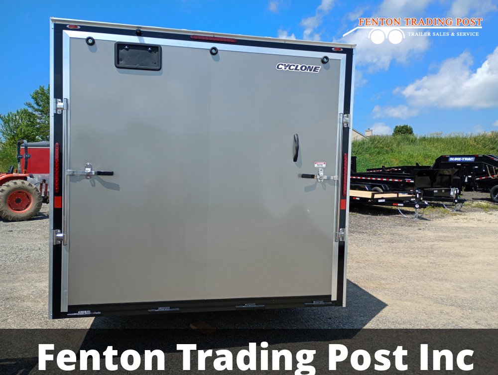 Legend 8.5x22 10K Cyclone (8.5x20' Box + 2' V-Nose) - 8.5X22STVTA52 Enclosed Car Hauler