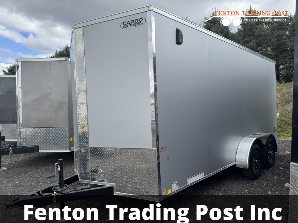 Cargo Express 7x16 EX DLX Flat Top V-Nose Enclosed Cargo