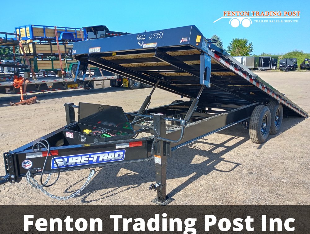 Sure-Trac 8.5x22 Heavy Duty 15K Power Tilt - ST10222DOT2A-B-150 Deckover Equipment