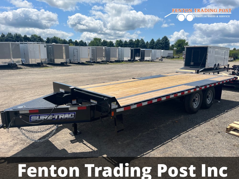 Sure-Trac 8.5x25 15K Low-Profile Deckover Equipment Trailer - ST10220LPDO2A-B-150 Deckover Equipment