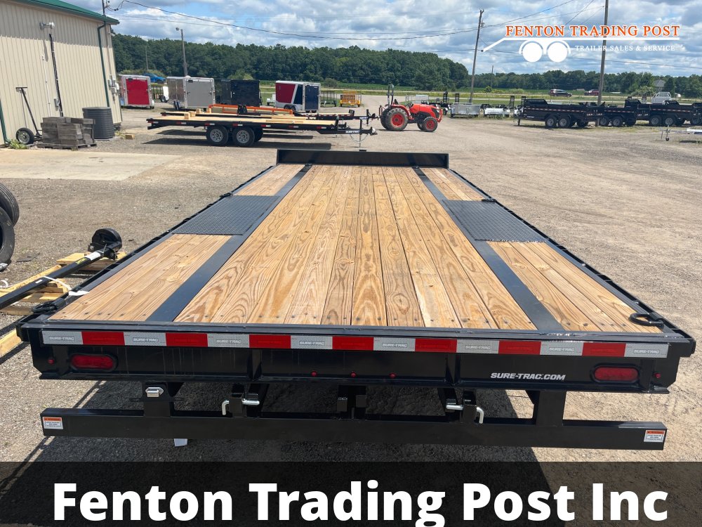 Sure-Trac 8.5x25 (20+5) 15K Deckover Equipment Trailer - ST102205SDDO-B-150 Deckover Equipment