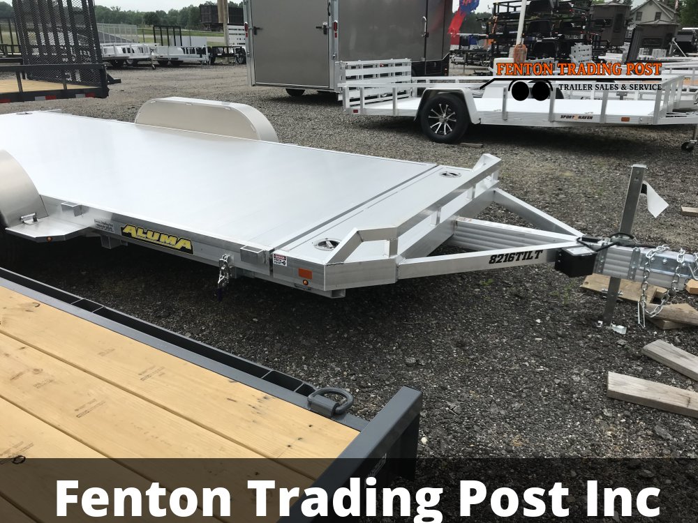 Aluma 8216TILT - 7x16 Tilt Flatbed Car Hauler