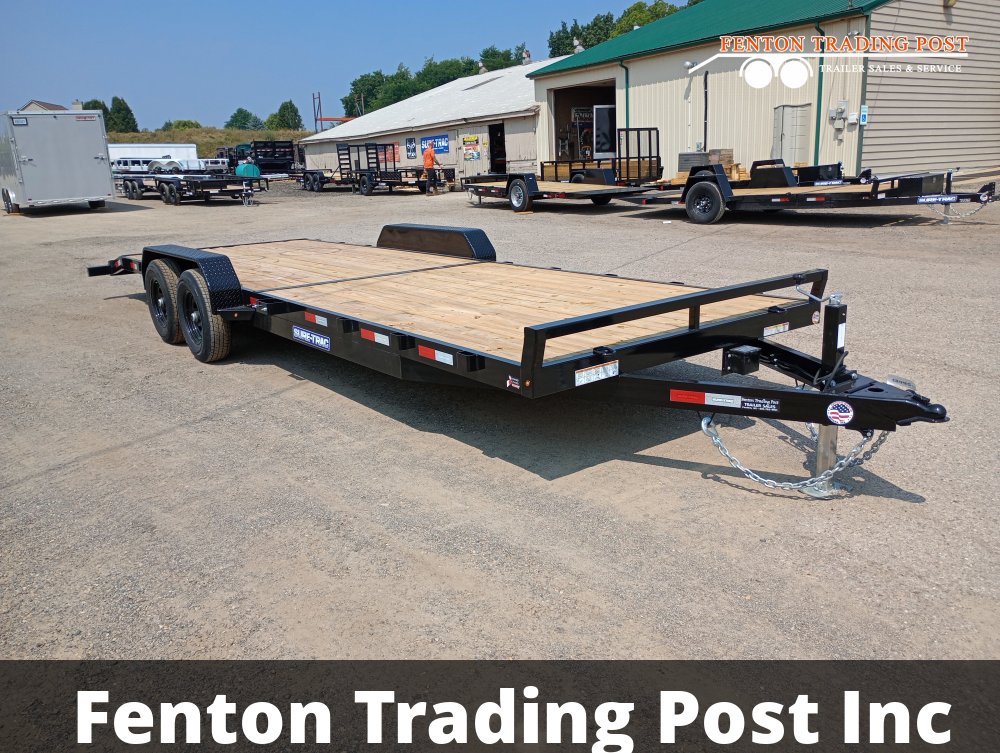 Sure-Trac 7x24 10K C-Channel Car Hauler - ST8224CHW-B-100 Flatbed Car Hauler