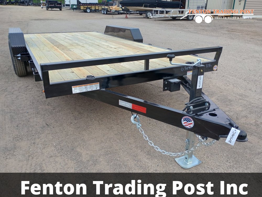 Sure-Trac 7x18 10K Car Hauler - ST8218CHW-B-100 Flatbed Car Hauler