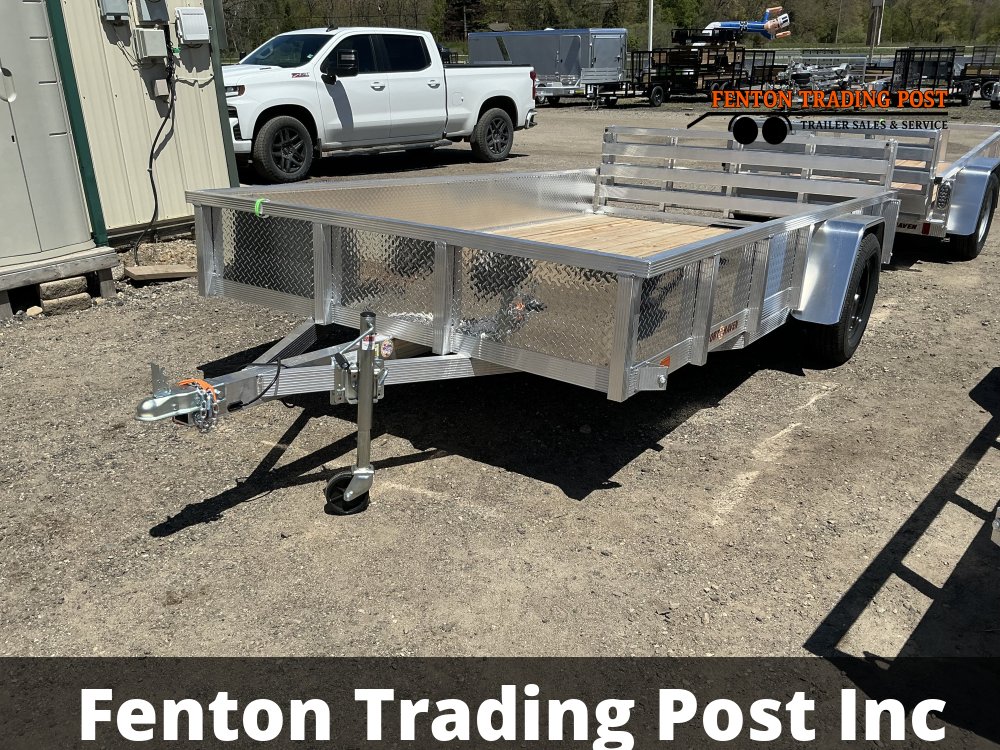 Sport Haven AUT712S-F - 7x12 Wood Deck ATP Sides & Bi-Fold Ramp Utility