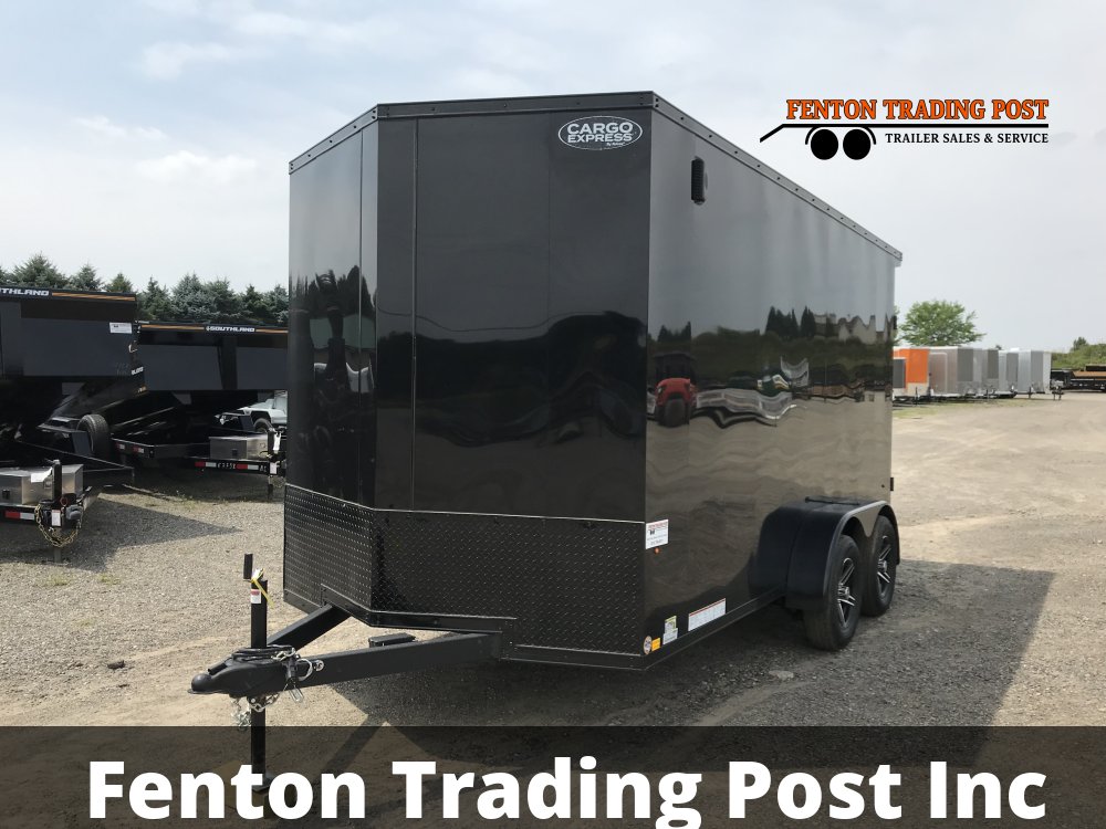 Cargo Express 7x14 EX DLX Flat Top V-Nose Enclosed Cargo