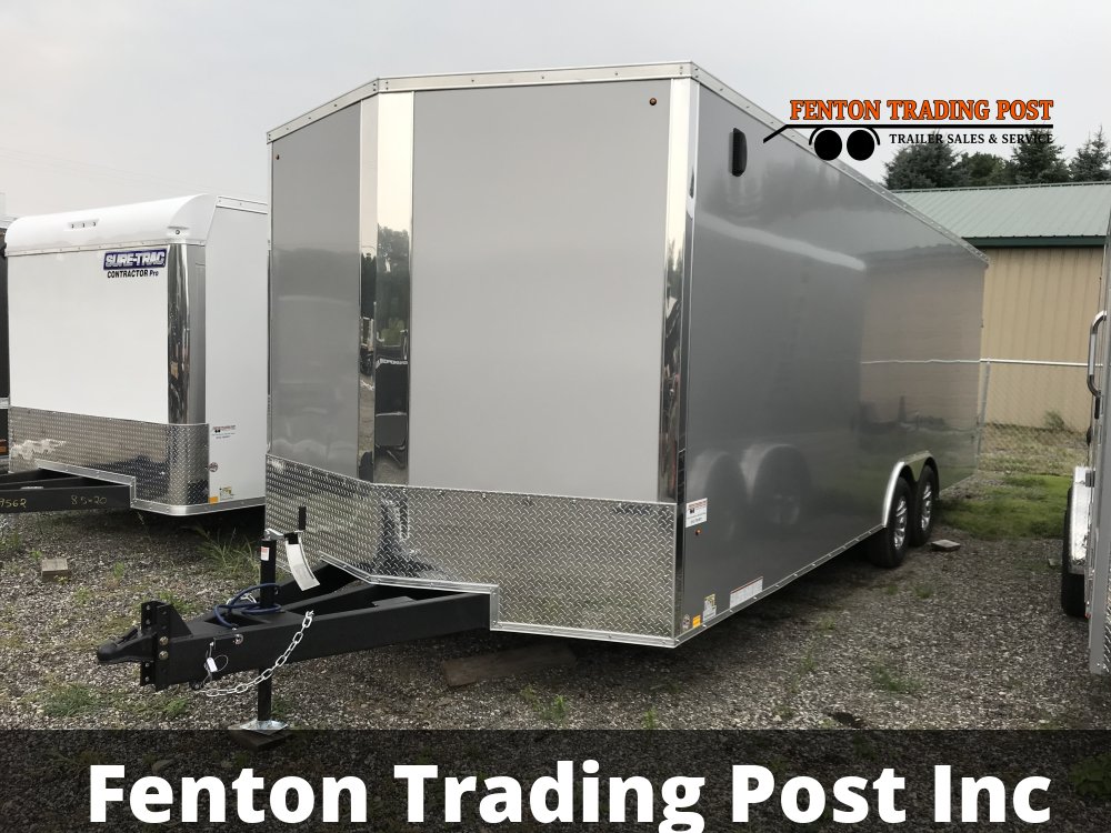 Cargo Express K-DXC10224-100 - 8.5x24 10K EX DLX Flat Top V-Nose Enclosed Car Hauler