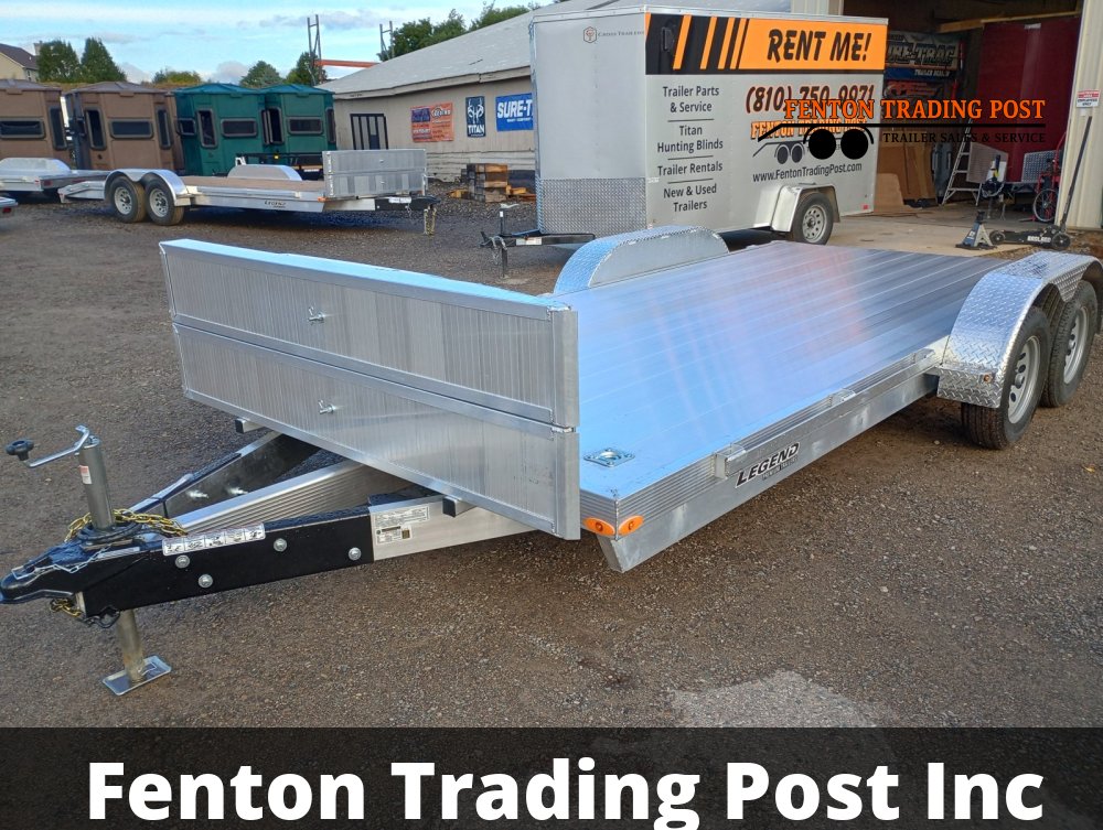 Like New Used Legend 7X18OCH - 7x18 Open Flatbed Car Hauler