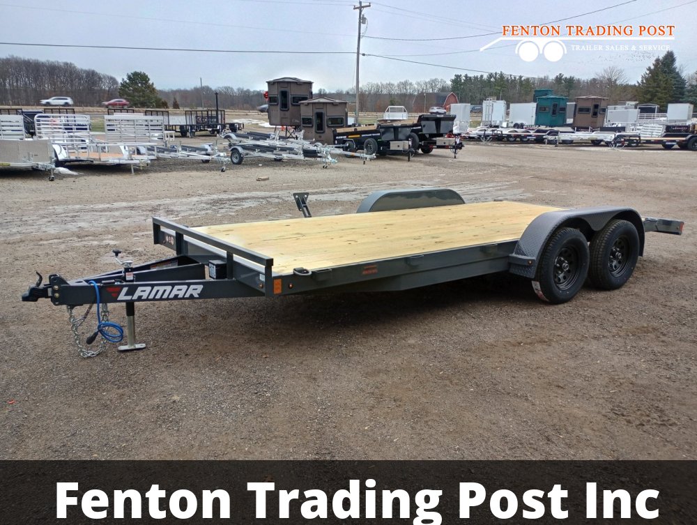 Lamar CE831823 - 7x18 7K Flatbed Car Hauler