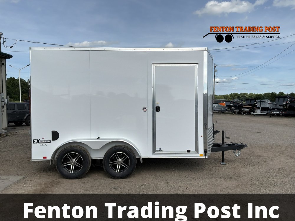 Cargo Express 7x12 7K EX DLX Flat Top V-Nose Enclosed Cargo