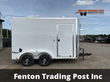 Cargo Express 7x12 7K EX DLX Flat Top V-Nose Enclosed Cargo