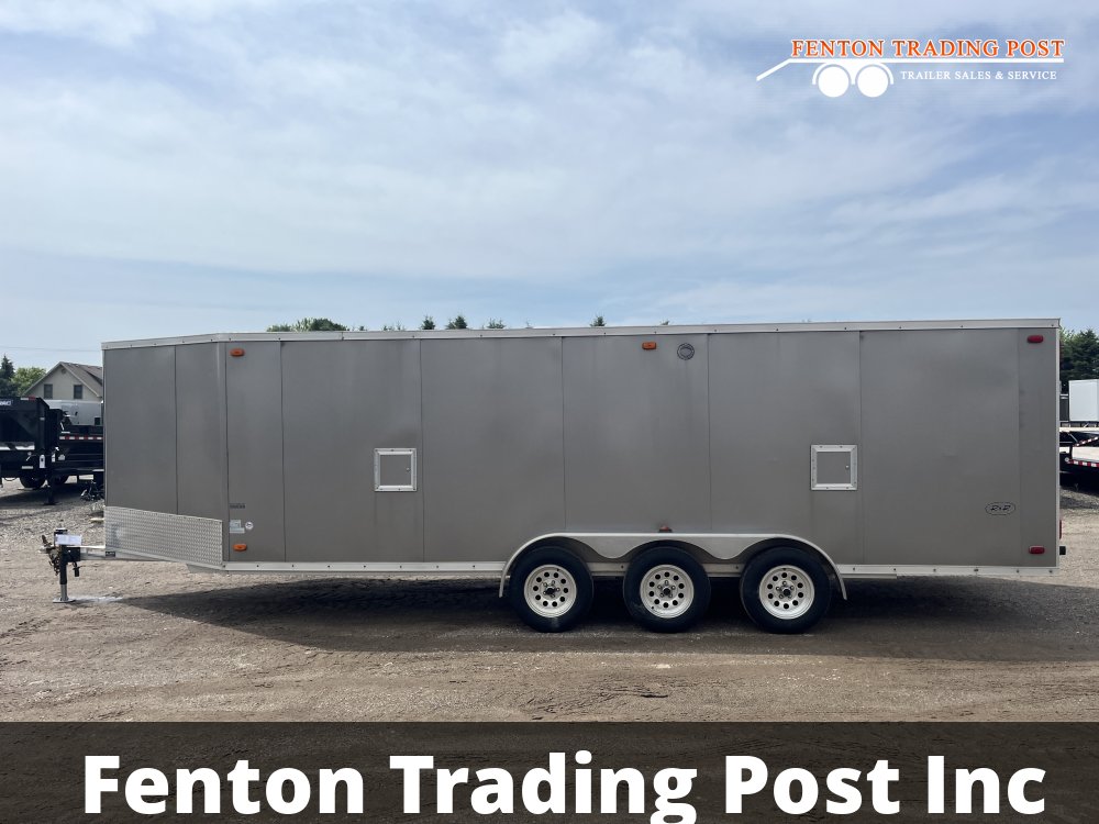 Used R & R 7x27 (22' Box + 5' V) 4-Place Tri-Axle Snowmobile
