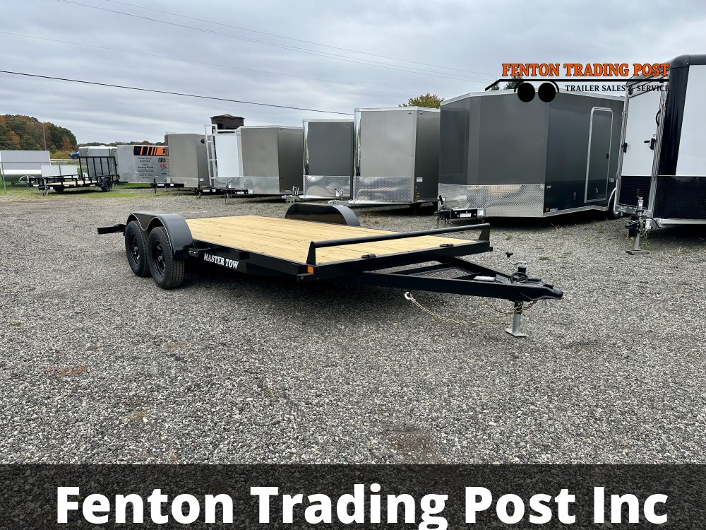 Master Tow SC 7-CH-2W-82X18 - 7x18 7K C-Channel Wood Deck Flatbed Car Hauler