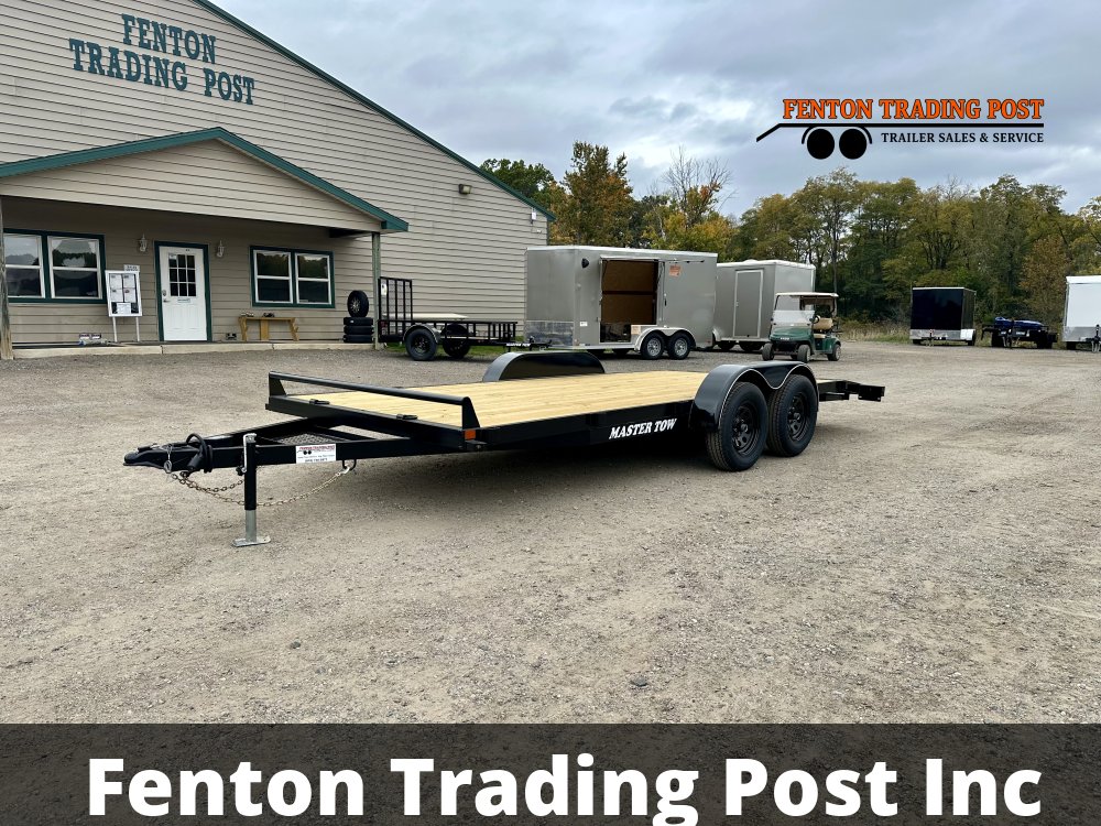 Master Tow SC 7-CH-2W-82X18 - 7x18 7K C-Channel Wood Deck Flatbed Car Hauler