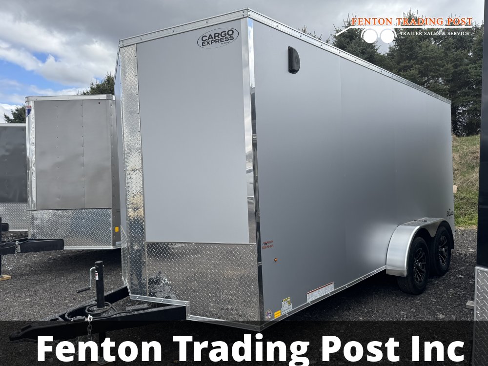 Cargo Express 7x16 EX DLX Flat Top V-Nose Enclosed Cargo