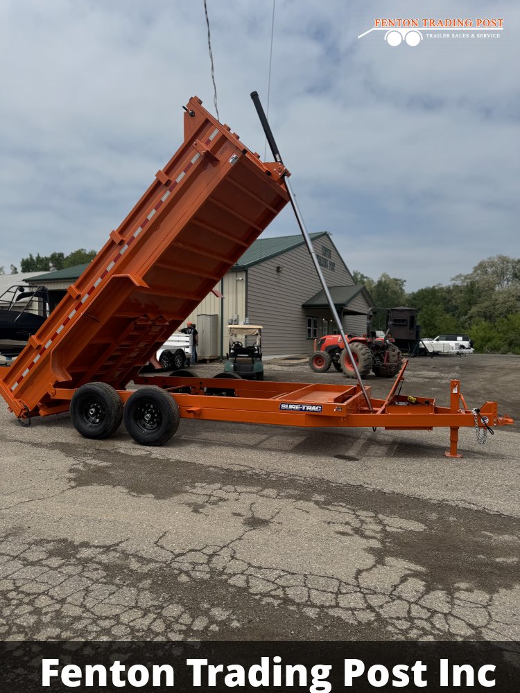 Sure-Trac 7x16 14K Telescopic Dump - ST8216TLDD-B-140 Dump