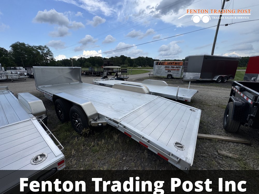 Sure-Trac 7x20 10K Aluminum Car Hauler - ST8220CHW-A-100 Flatbed Car Hauler