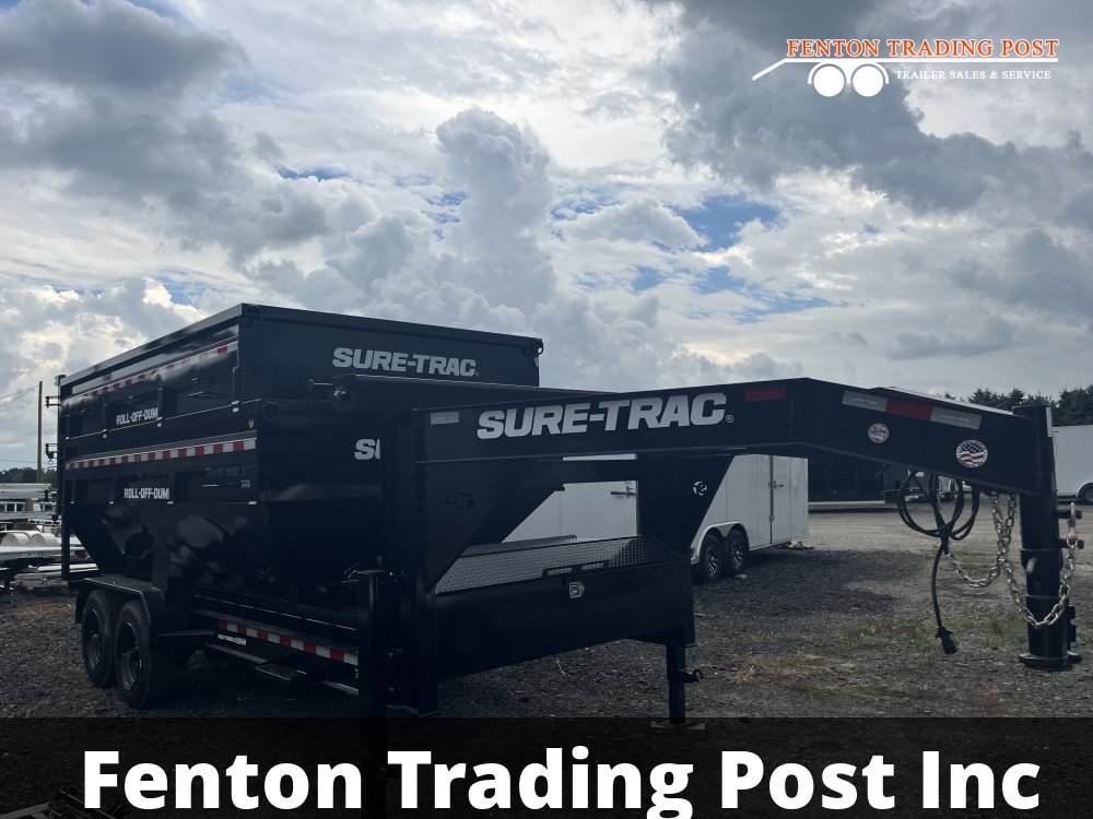 Sure-Trac 16' Gooseneck Roll-Off Carrier 17.6K - NSTBRC8216-BP-176 Roll-Off Carrier