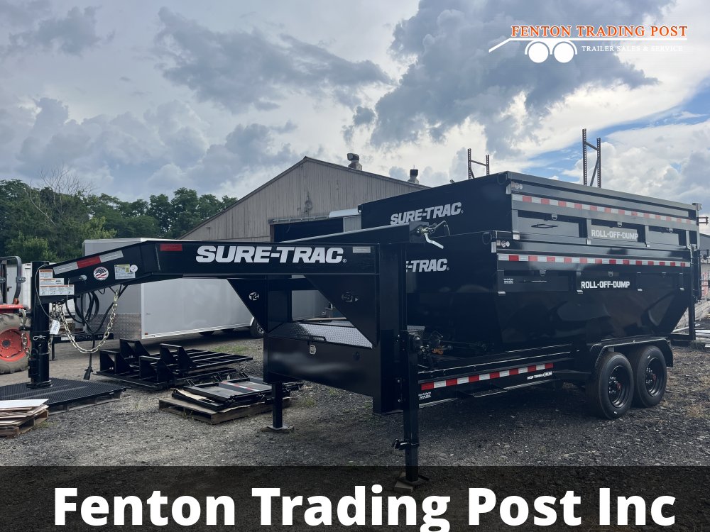 Sure-Trac 16' Gooseneck Roll-Off Carrier 17.6K - NSTBRC8216-BP-176 Roll-Off Carrier