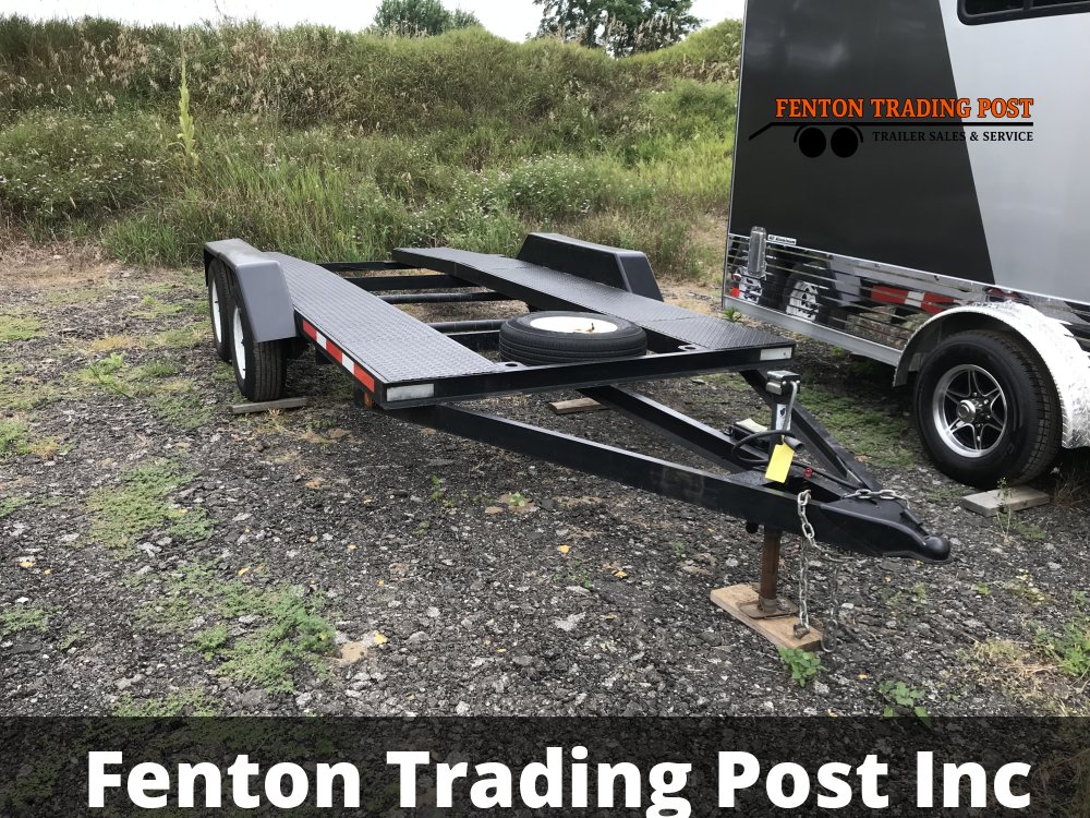 DIVELY 7X16 OPEN CENTER CAR HAULER Flatbed Car Hauler