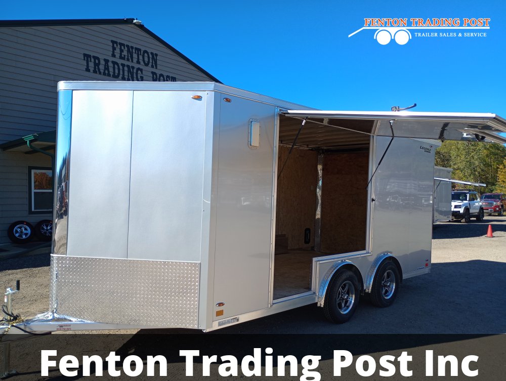 Legend 8x19 Flat-Top V-Nose (8x16' Box + 3' V-Nose) - 8X19FTVTA35 Enclosed Cargo