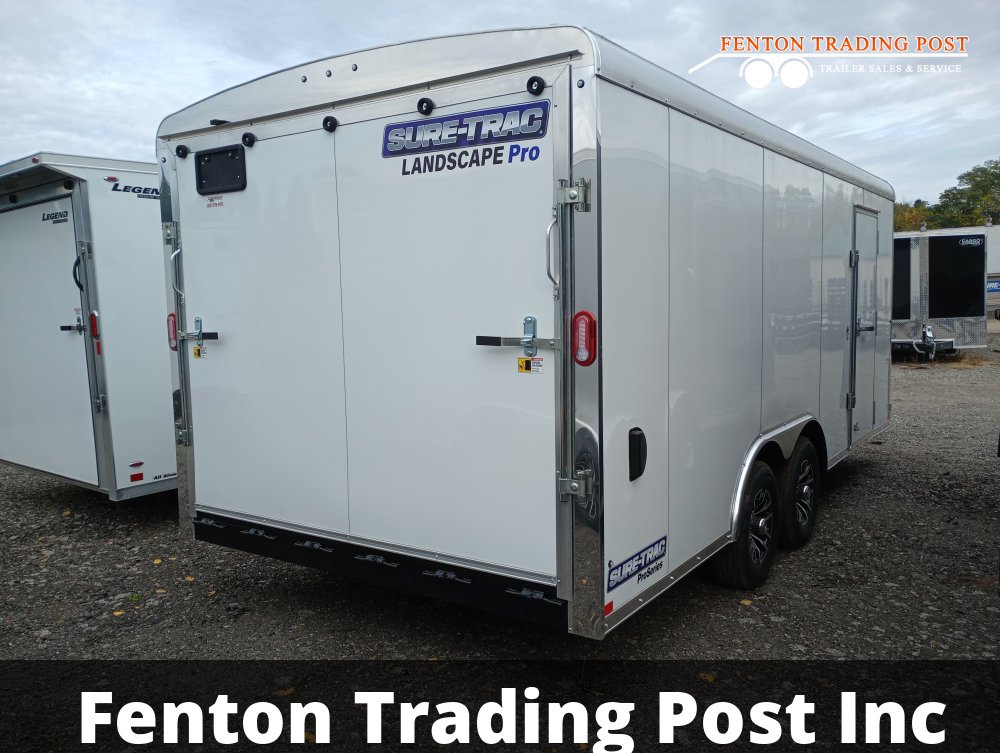 Sure-Trac 8.5x18 10K Landscape Pro Round Top - STRLP10218TA-100 Enclosed Cargo