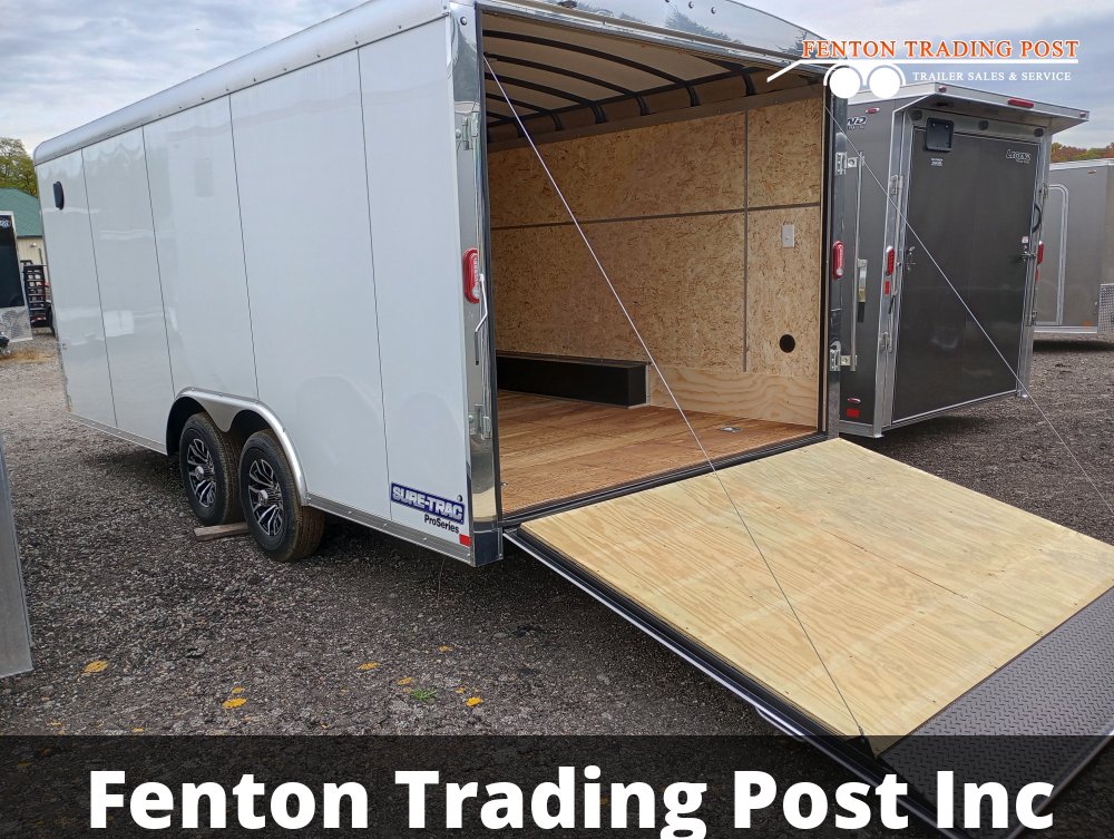 Sure-Trac 8.5x18 10K Landscape Pro Round Top - STRLP10218TA-100 Enclosed Cargo