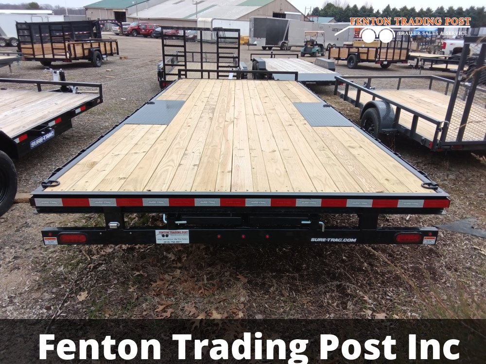 Sure-Trac 8.5x20 10K Low-Profile Flat Deck - ST10220TDO2A-B-100 Deckover Equipment