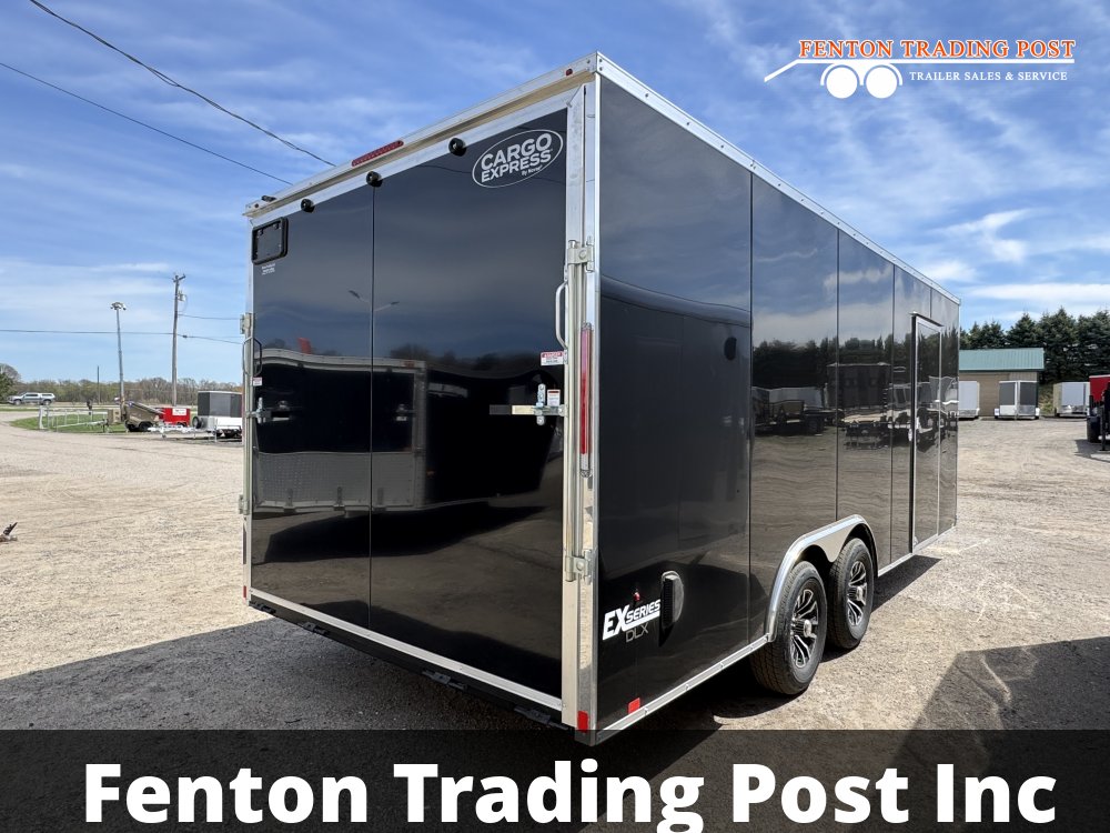 Cargo Express 8.5x20 EX DLX Flat Top V-Nose 10K Enclosed Car Hauler