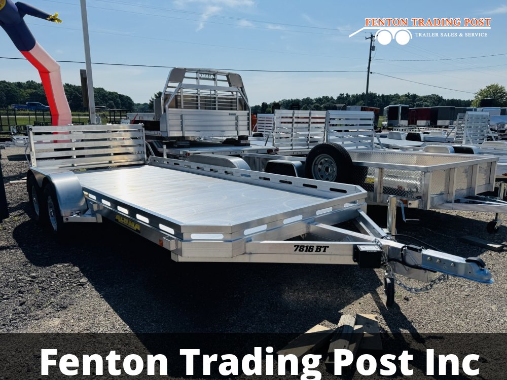 Aluma 7816TA-EL-BT-RTD Flatbed Car Hauler