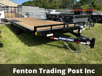 Sure-Trac ST10220TDO2A-B-100 - 8.5x20 10K Low-Profile Flat Bed Deckover Equipment