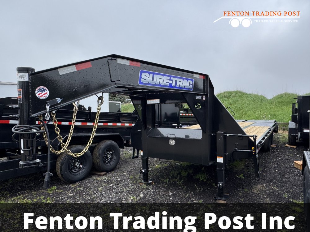Sure-Trac 8.5x20+5 Heavy Duty Low Profile Gooseneck 22.5K - ST102205LPDO2A-GN-225 Deckover Equipment
