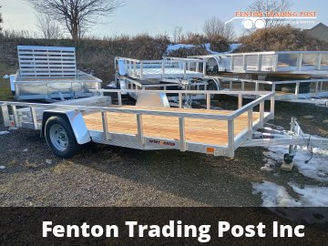 Sport Haven AUT714-F - 7x14 Wood Deck & Bi-Fold Tailgate Utility