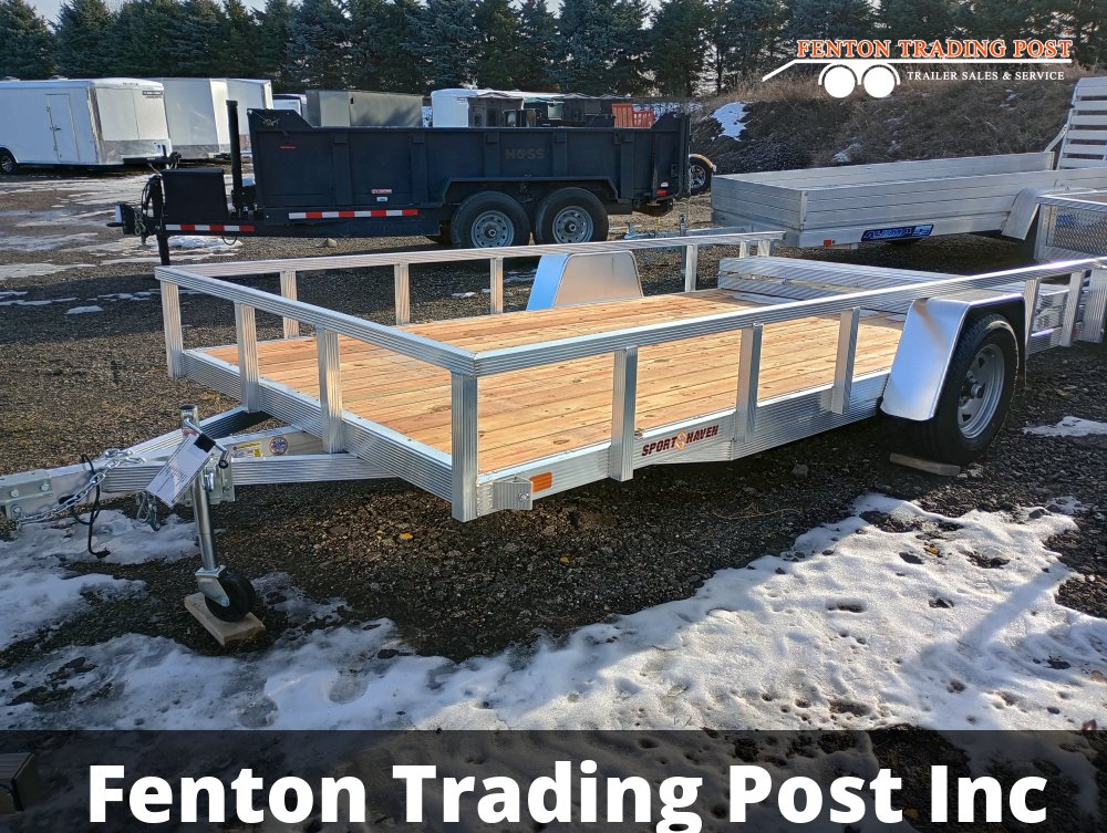 Sport Haven AUT714-F - 7x14 Wood Deck & Bi-Fold Tailgate Utility