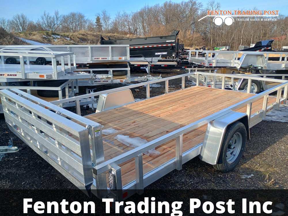 Sport Haven AUT714-F - 7x14 Wood Deck & Bi-Fold Tailgate Utility