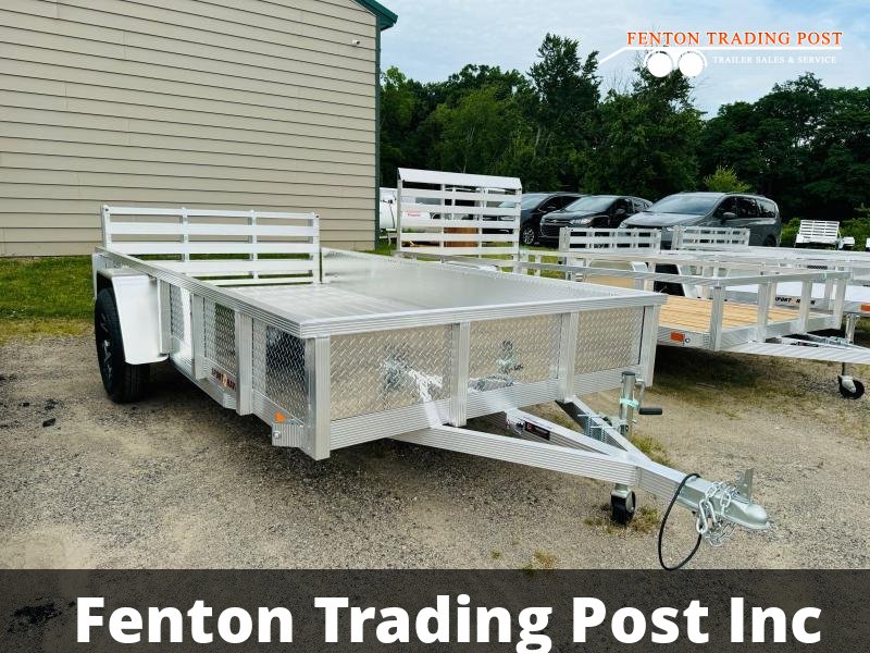 Sport Haven AUT612DS-F - 6x12 Deluxe Aluminum Deck ATP Sides & Bi-Fold Ramp Utility