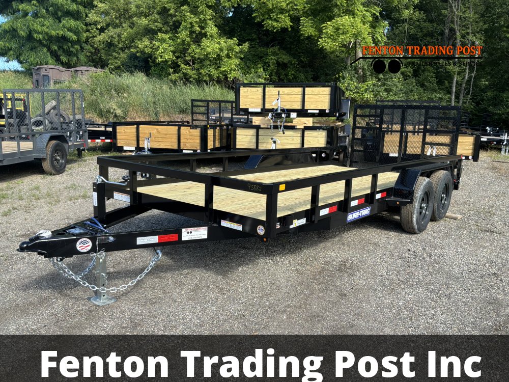 Sure-Trac STUTT8218-BP-100 - 7x18 10K Tube Top Utility with Beavertail