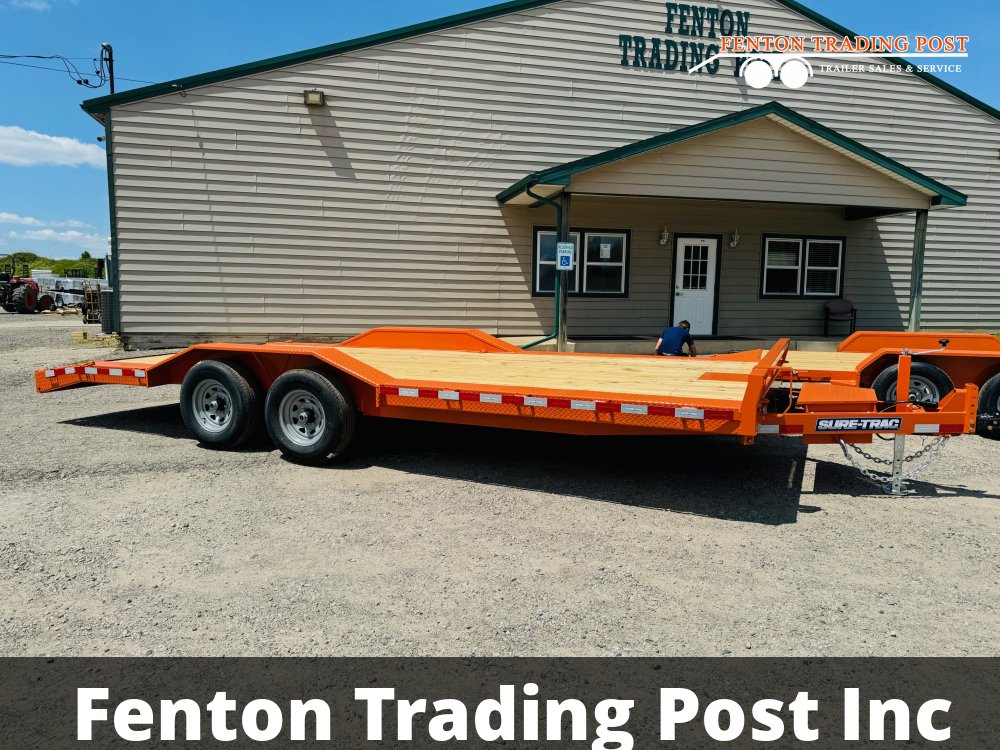 Sure-Trac 8.5x20 10K Full-Width Car Hauler - ST10220FWCH-B-100 Flatbed Car Hauler