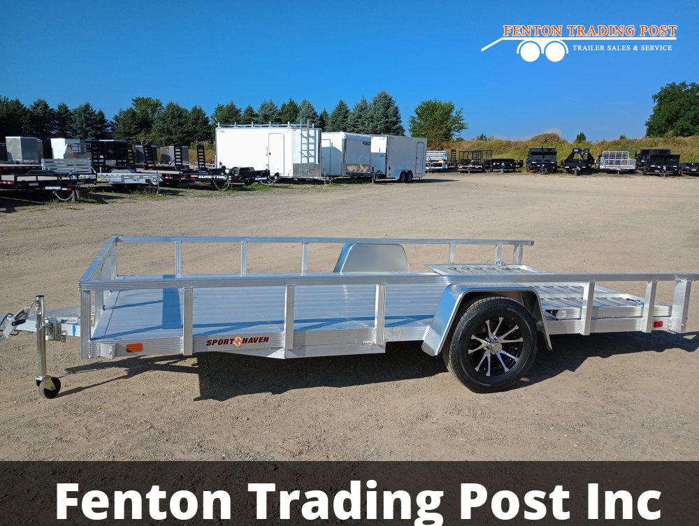 Sport Haven AUT714D - 7x14 Deluxe Aluminum Deck Utility