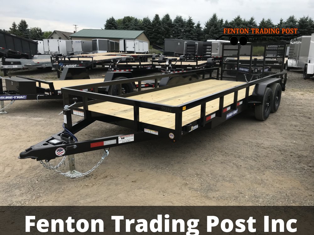 Sure-Trac STUTT8220-BP-100 - 7x20 10K Tube Top Utility with Beavertail