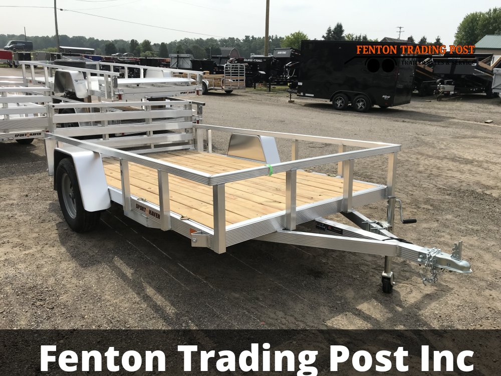 Sport Haven AUT610-F - 6x10 Wood Deck & Bi-Fold Ramp Utility