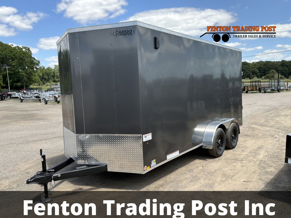 Cargo Express 7x16 EX DLX Flat Top V-Nose Enclosed Cargo
