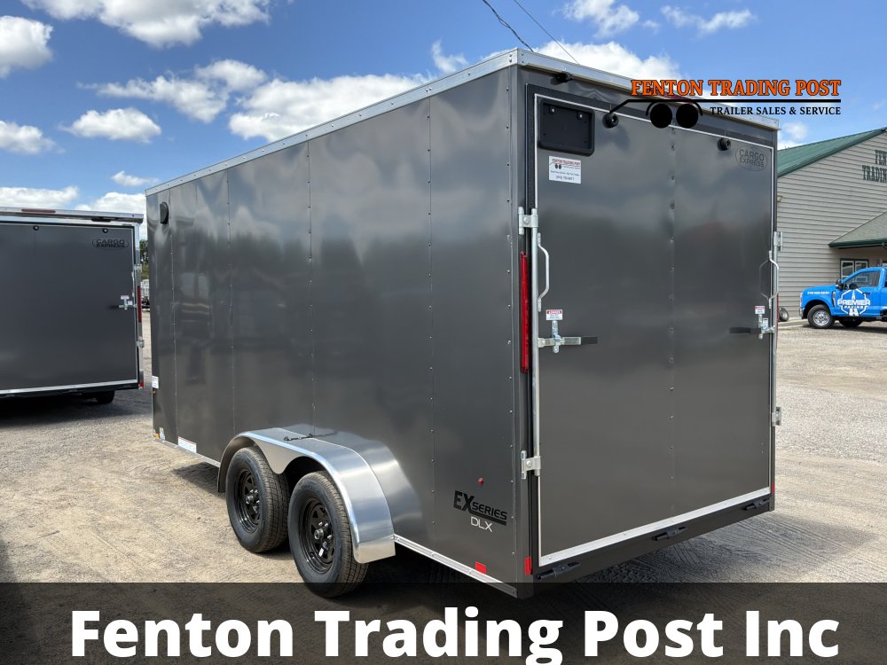 Cargo Express 7x16 EX DLX Flat Top V-Nose Enclosed Cargo